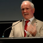 A picture of Ger Craddock speaking at the Australian Universal Design Conference 2014