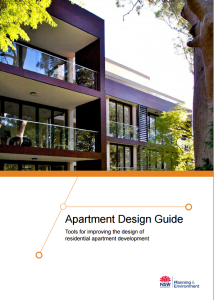 front cover of the apartment design guide.