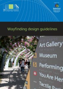 front cover of the wayfinding design guidelines.