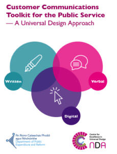 Front cover of the toolkit with three overlapping circles, bright pink, purple and turquoise.