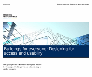 Front cover of the New Zealand resource. Building accessibility 