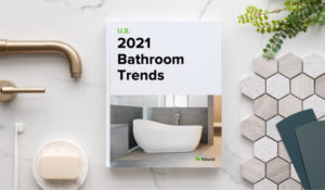 Front cover of Houzz bathroom trends study 2021.