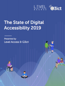 Front cover of the Digital Accessibility Report.