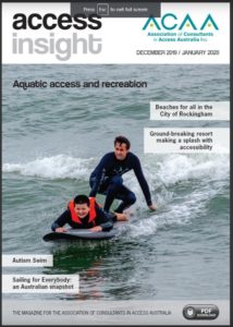 Front cover showing two people surfing in black wet suits. One is laying down on the board the other is standing on it.