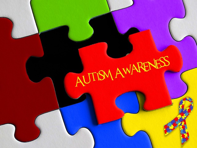 A brightly coloured logo in the style of a jig saw puzzle for Autism Awareness.