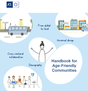 Front cover of the Age Friendly Communities Handbook.