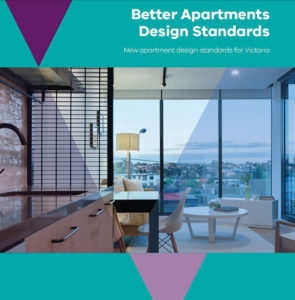 Front cover of standard with internal view of an apartment.