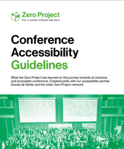Front cover of Zero Conference Accessibility Guidelines.