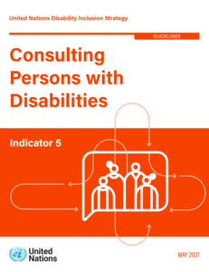 Front cover Consulting with persons with disabilities.