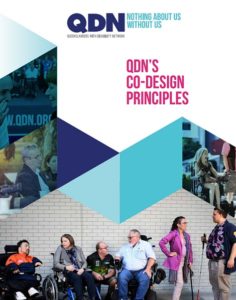 Front cover of QDN Co-design priniciples.