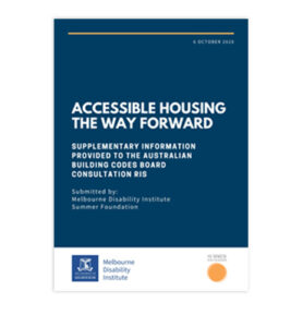 Front cover of the Accessible Housing report.
