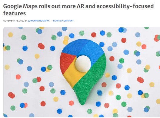Google Maps pin icon against a background of different coloured dots.